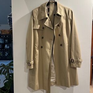 EUC J. Crew Classic Beige Trench Coat SZ 10